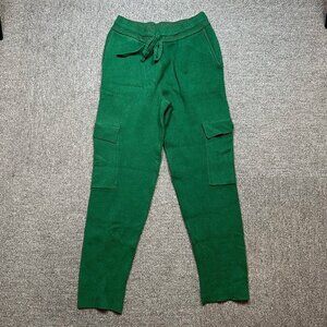 Monrow Kelly Green Womens Cargo Knitted Sweatpants in Size X-Small